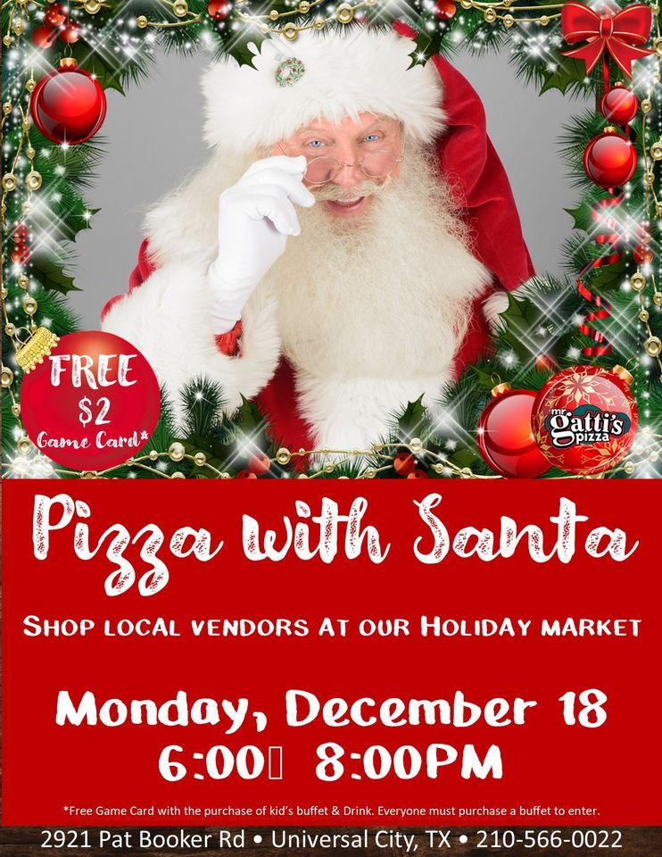 Gattis Pizza with Santa! Mr Gatti's Pizza (Universal City, TX