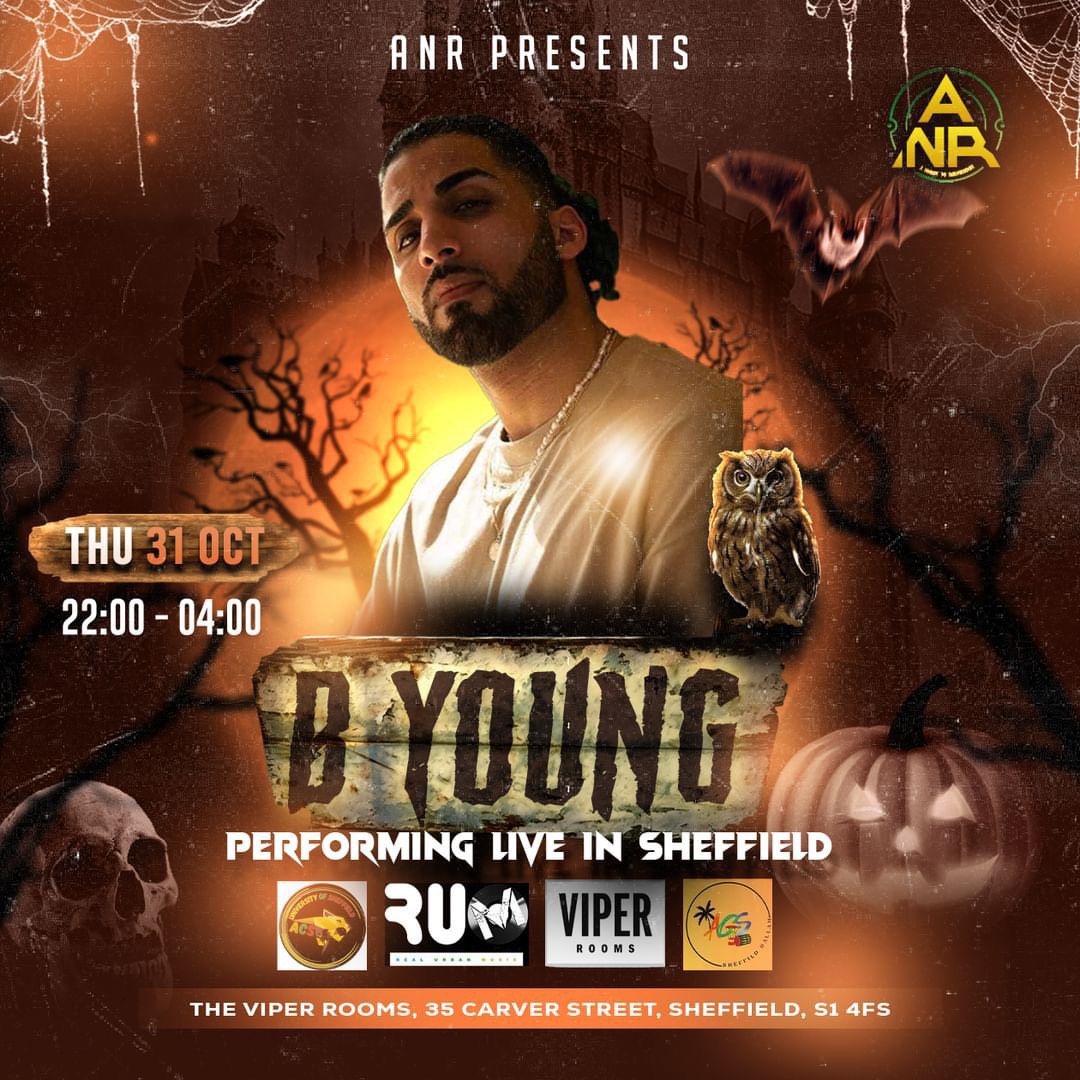 B YOUNG  PERFORMING LIVE IN SHEFFIELD (Halloween Special)