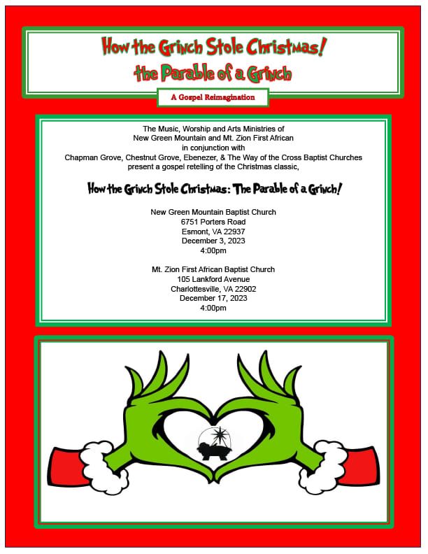 How the Grinch Stole Christmas Mt. Zion First African Baptist Church