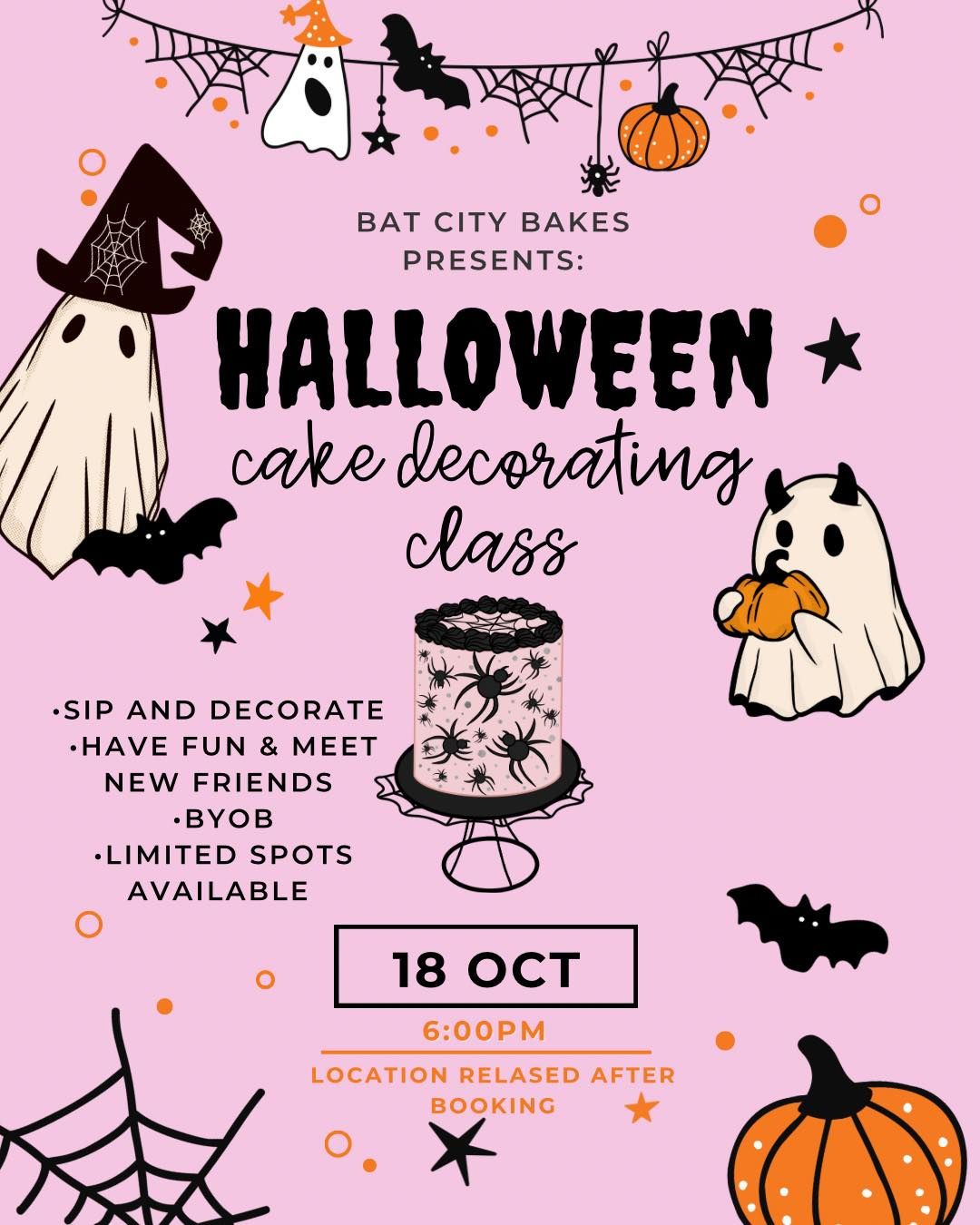 Spooky Cake Decorating Class