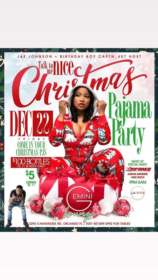 Naughty Christmas Pajama Party Gemini Hookah Lounge, Holden Heights