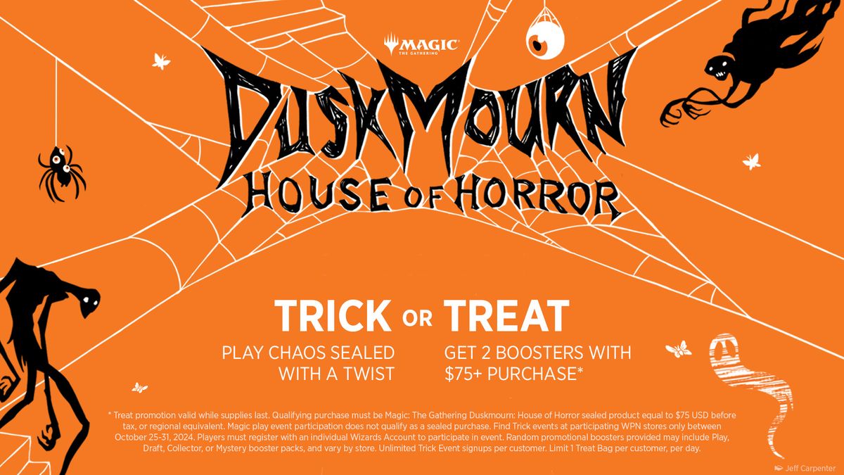 Magic the Gathering Trick or Treat! Duskmourn: House of Horror Sealed Event