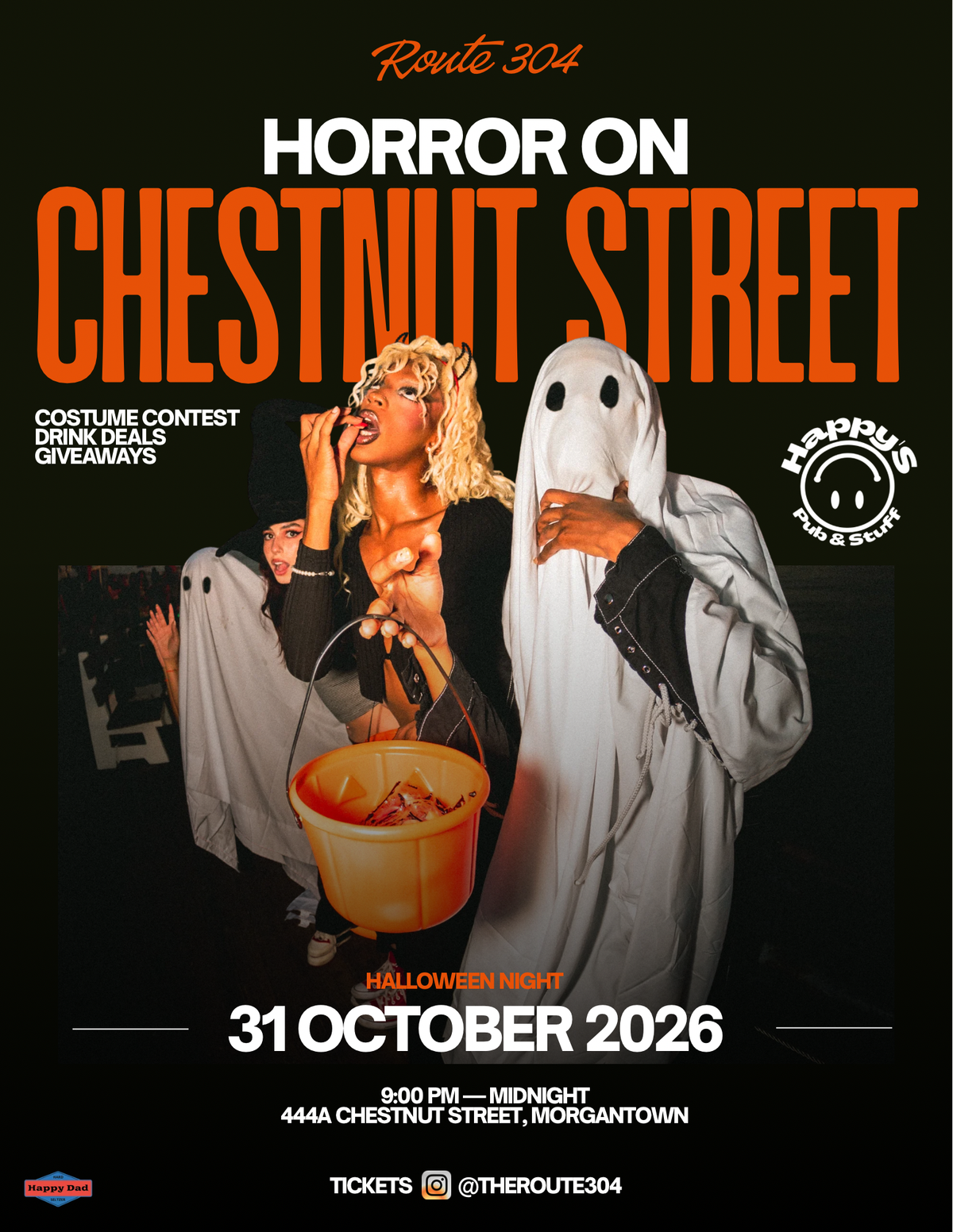 Halloween Night @ Happy's: Trick-or-Treat Event in Morgantown | Hunt ...
