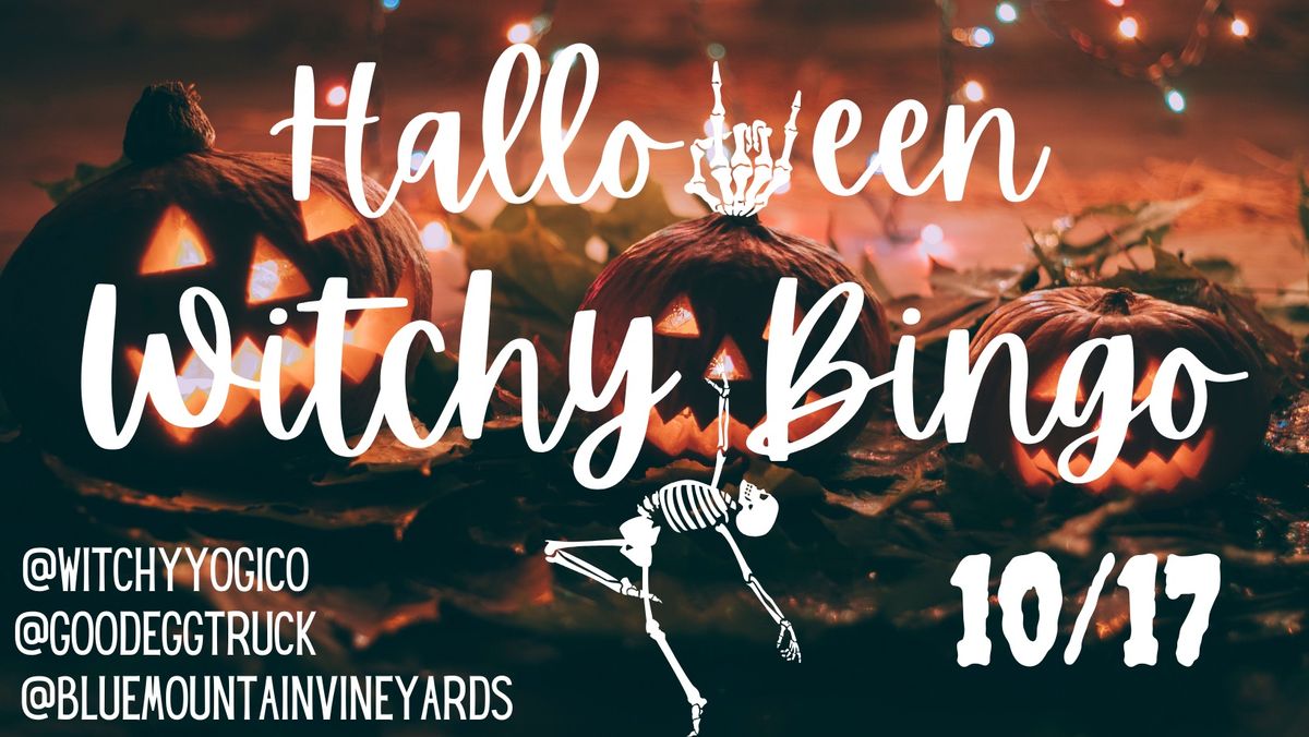 Halloween Witchy Bingo October 