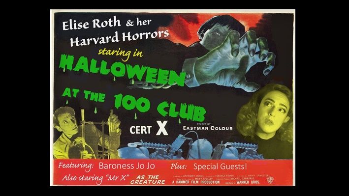 Halloween at the 100 Club with Elise Roth & her Harvard Horrors