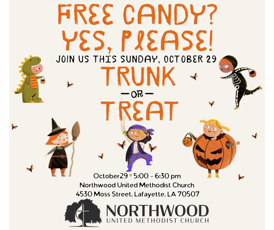 Trunk or Treat at Northwood United Methodist Church Northwood United