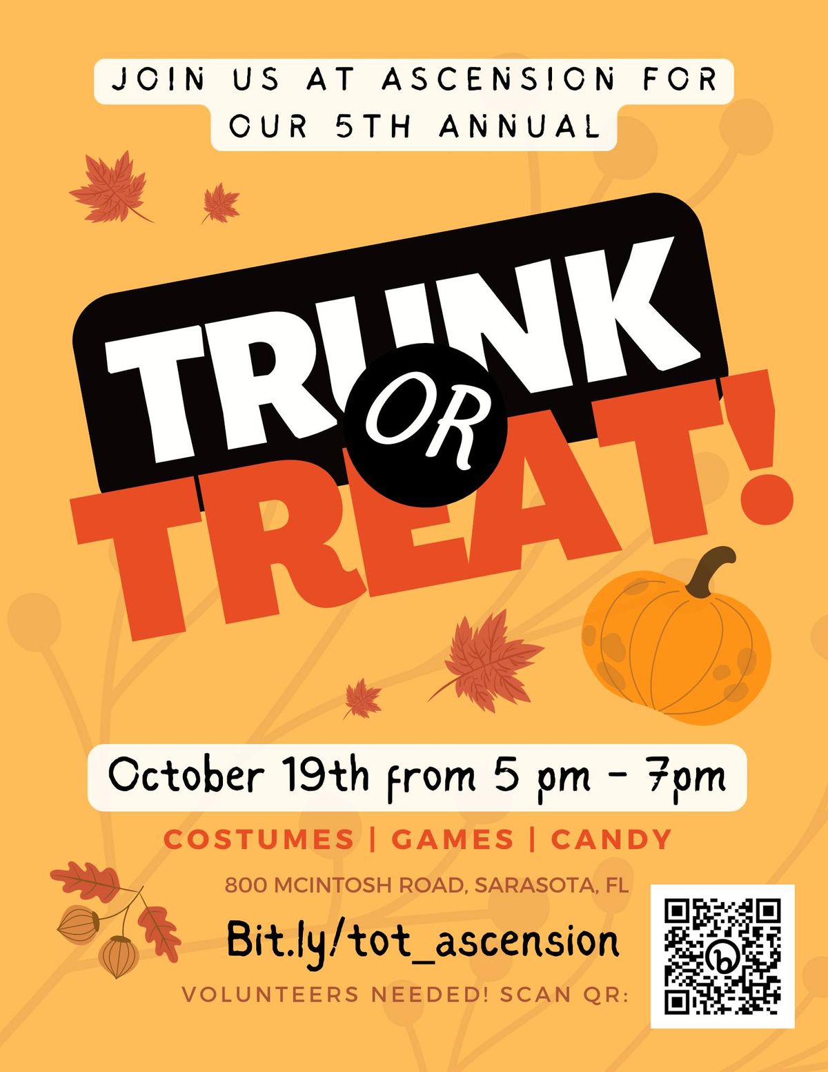 Trunk or Treat 2024 at Ascension Lutheran Church and School