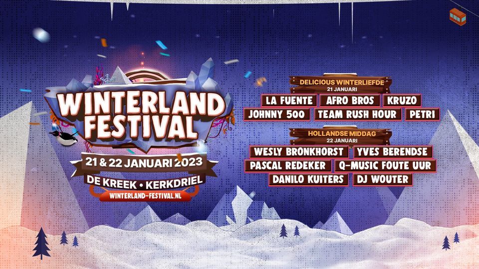 Winterland Festival 2023 | Optisport MFC De Kreek, Oss, NB | January 21 to  January 22