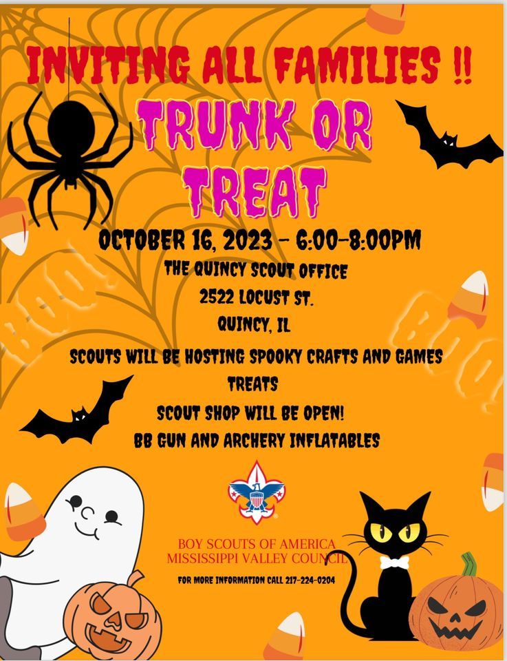 2023 Trunk or Treat Mississippi Valley Council, Boy Scouts of America