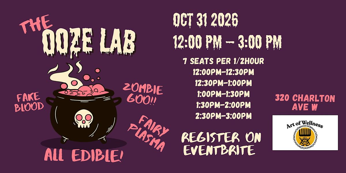 U200d OOZE LAB Art & Special FX Makeup Experience in Hamilton, Sat Oct 31 ...