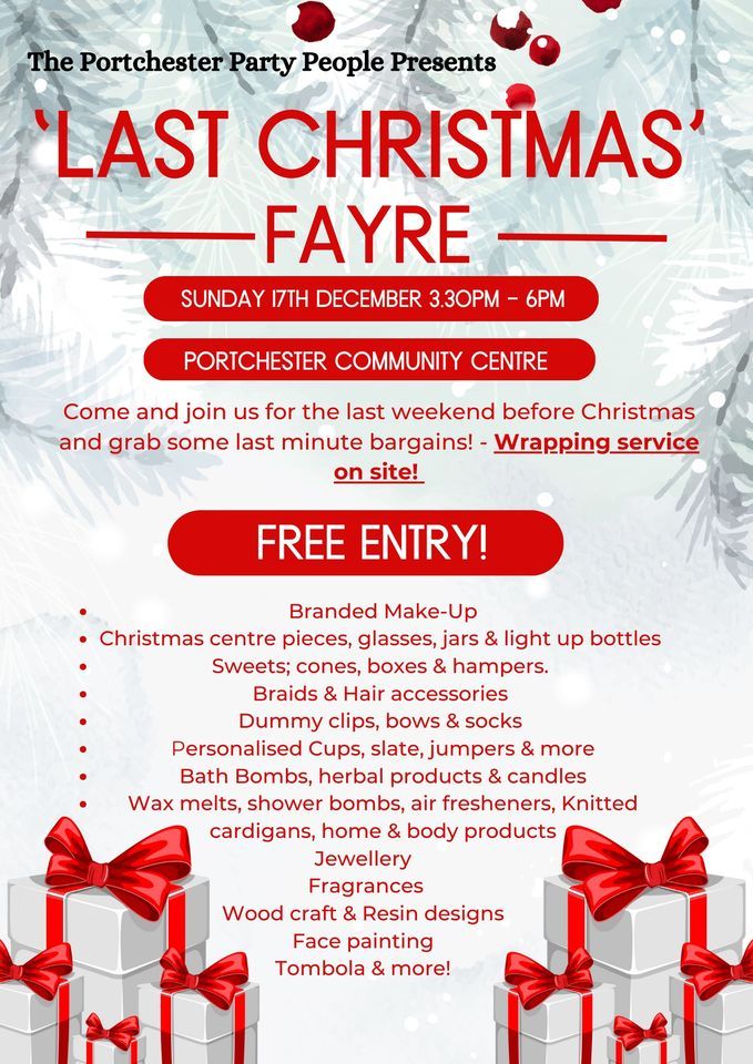 Christmas Fayre - Portchester community Centre | Portchester Community ...