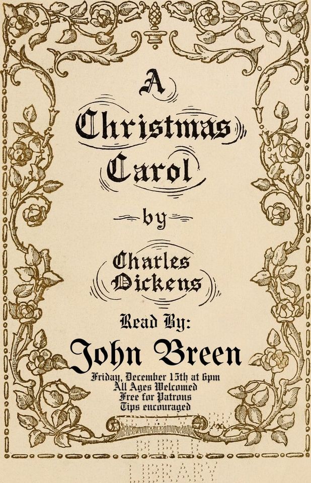 A Christmas Carol A Performance by John Breen Old Nick's Pub, Eugene