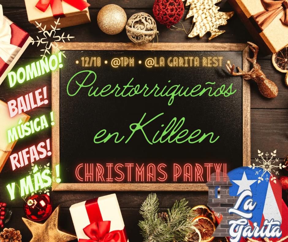 Puertorriqueños en Killeen Christmas Party La Garita Restaurant