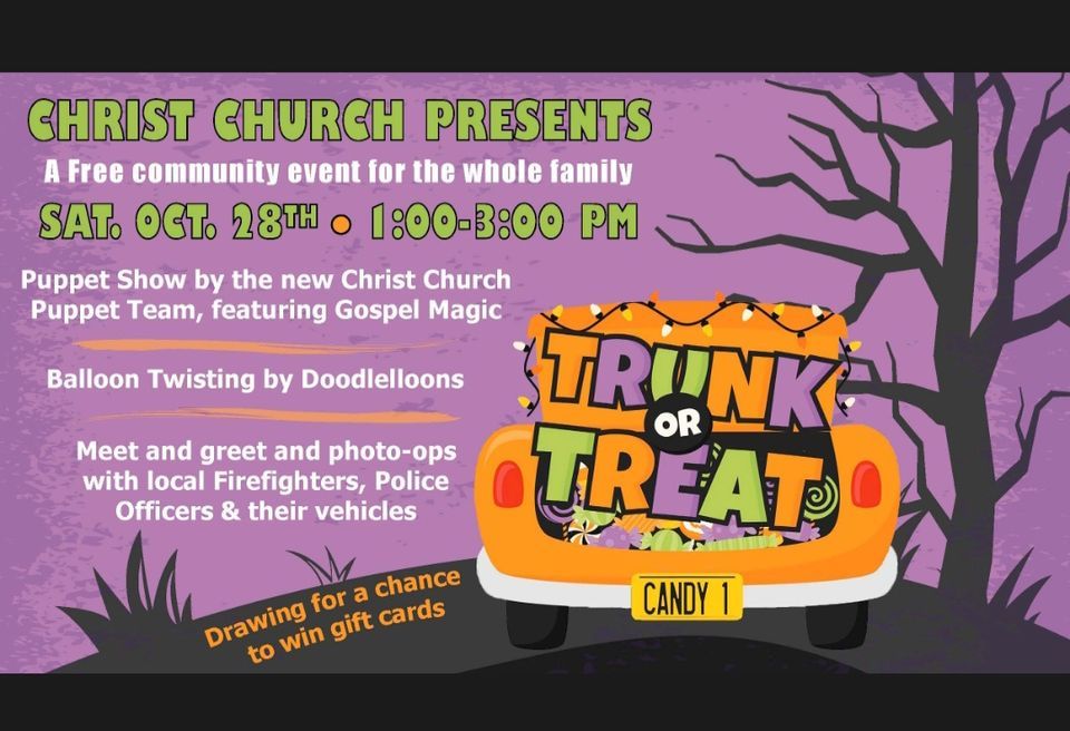 Trunk or Treat Christ Church Racine October 28, 2023