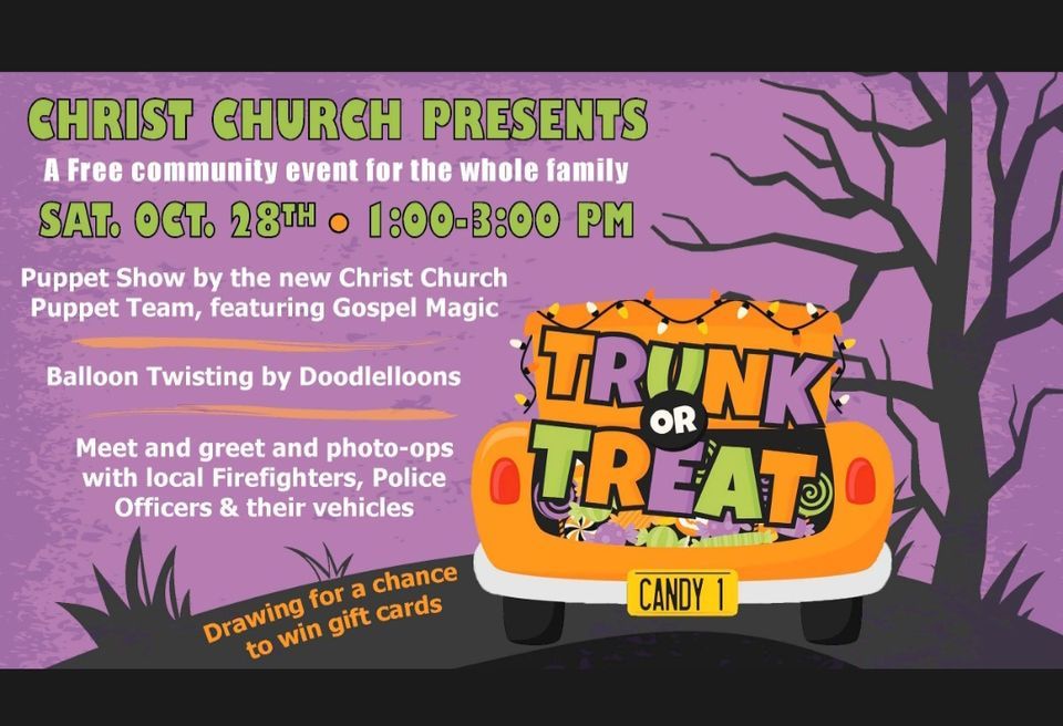 Trunk or Treat Christ Church Racine October 28, 2025