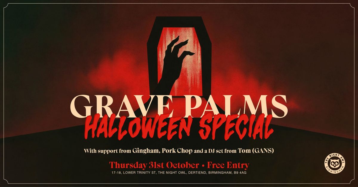 Halloween with Grave Palms, Gingham & Pork Chop