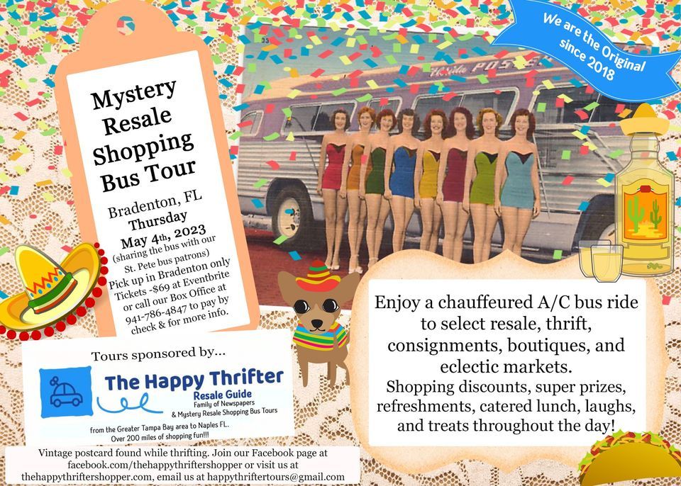 BradentonCinco de Mayo Thrifting Resale Mystery Shopping Bus Tour 69