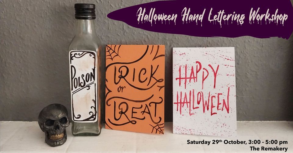 Halloween Hand Lettering Workshop