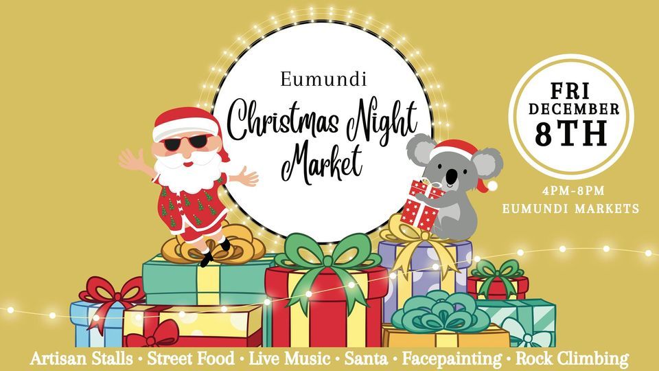 Eumundi Christmas night markets Eumundi Square December 8, 2023