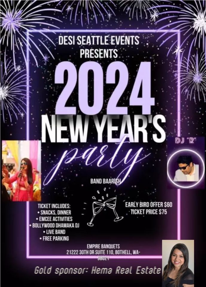 All That Glitters NYE 2024 Empire Banquet Hall Bothell December 31