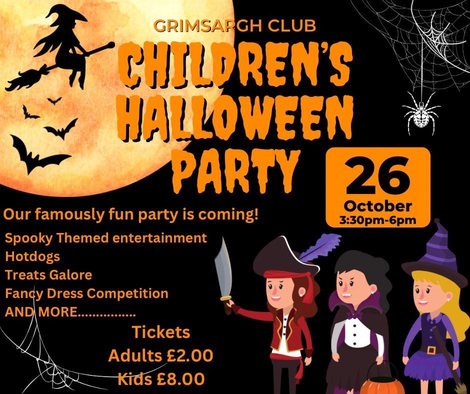 Grimsargh Club Children\u2019s Halloween Party 