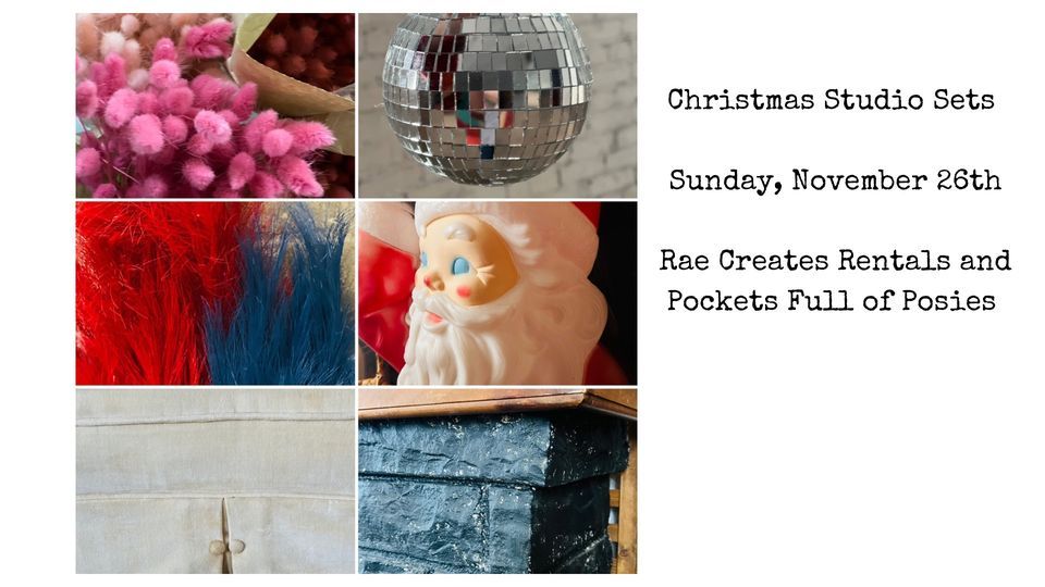 Christmas Studio Sets Rae Creates Rentals, Minot, ND November 26, 2023