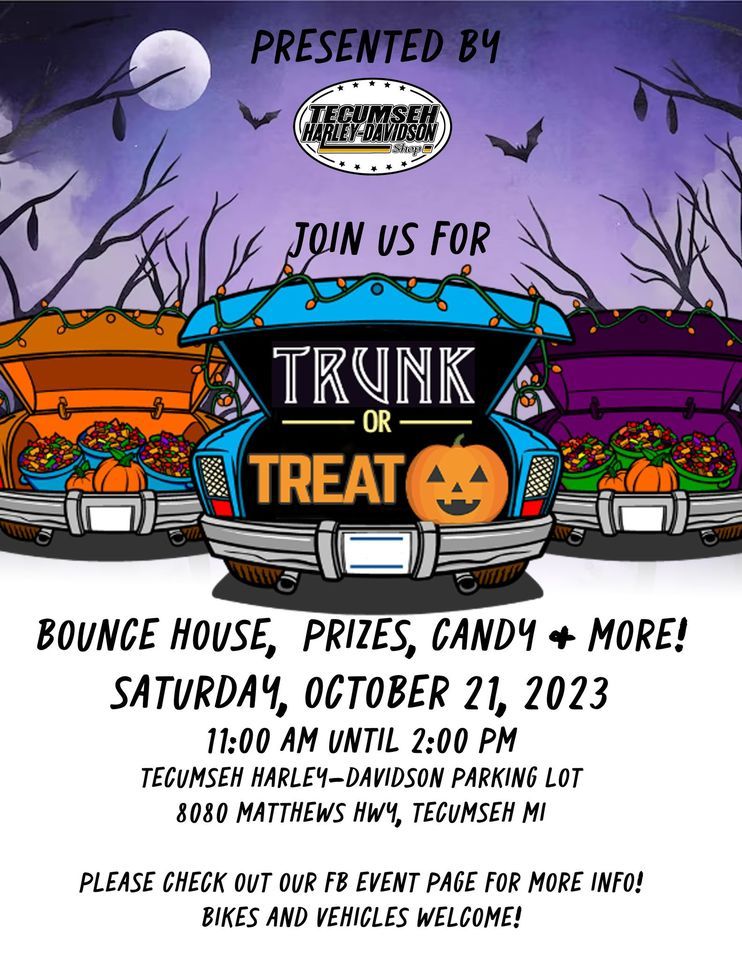 Trunk or Treat | Tecumseh Harley-Davidson Shop | October 21, 2023