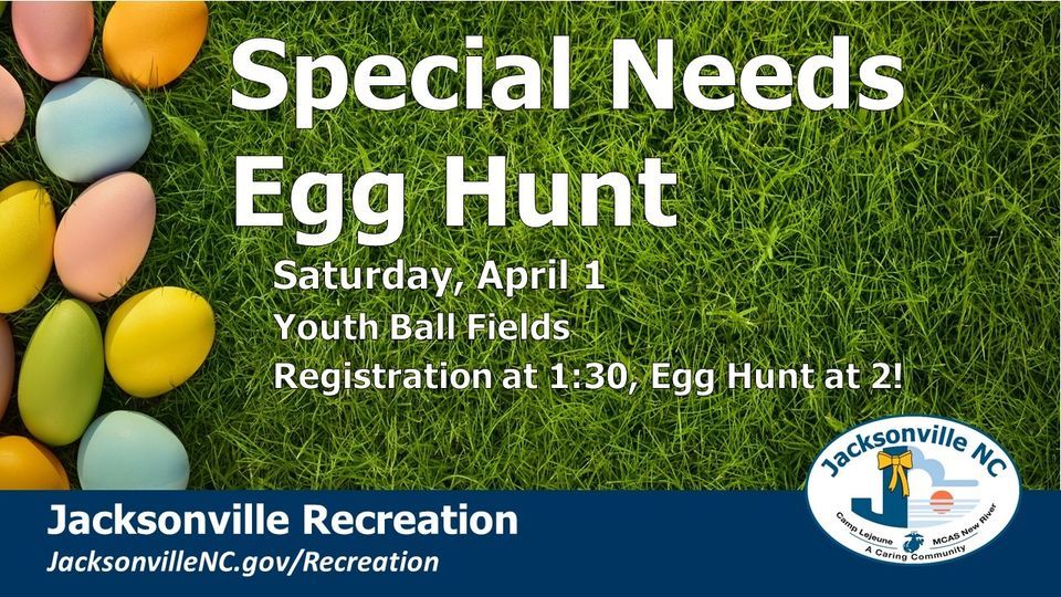 Special Needs Egg Hunt Jacksonville Commons Baseball Fields April 1