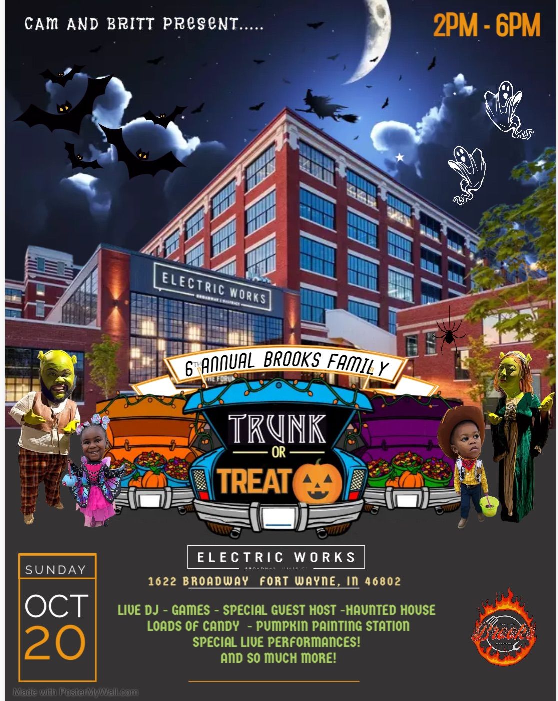 6th Annual Brooks Family Trunk or Treat 