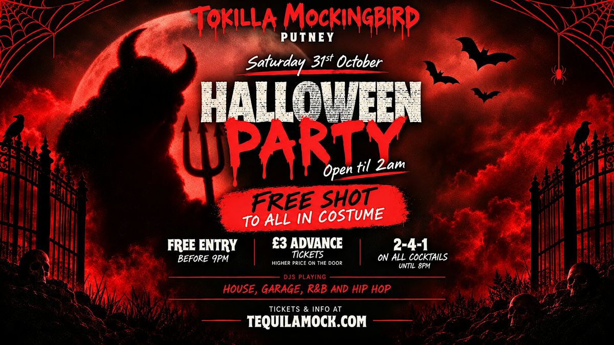 Tequila Mockingbird Halloween Party: Halloween Costume Party in London ...