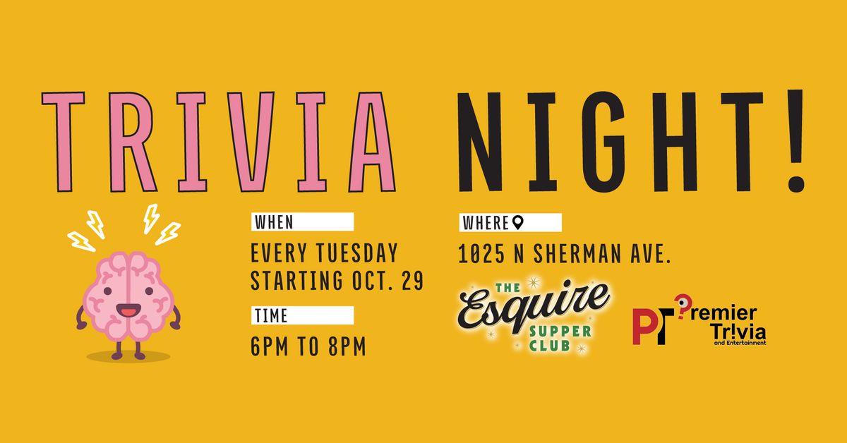 Tuesday Trivia Night!