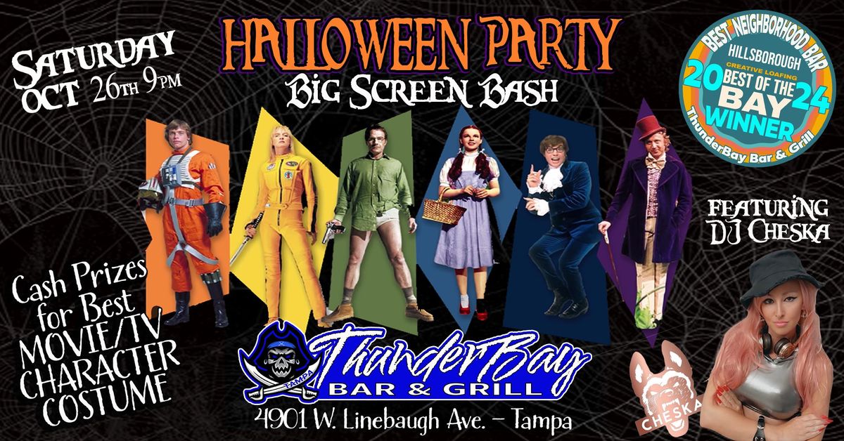 ThunderBay Bar HALLOWEEN PARTY - BIG SCREEN BASH