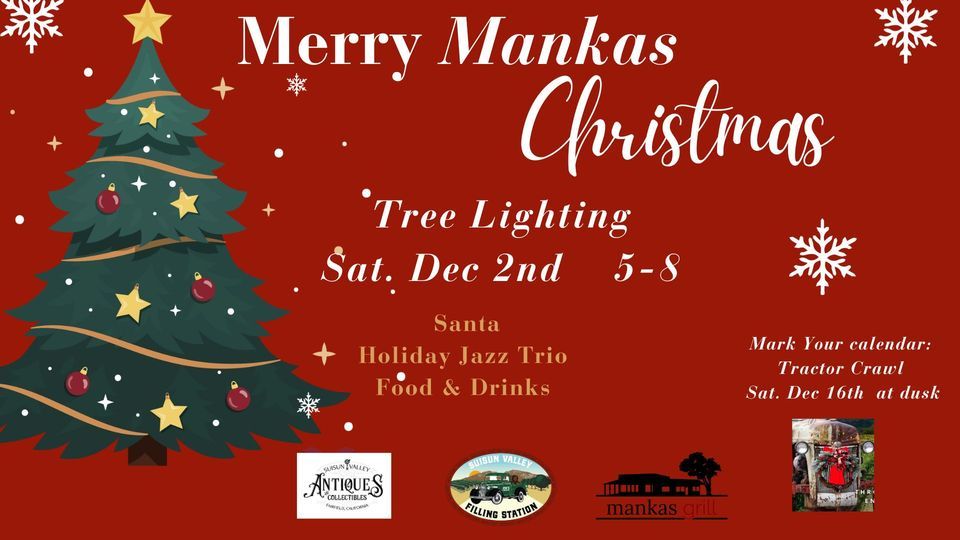 Mankas Corner Tree Lighting Suisun Valley Filling Station & Visitor's