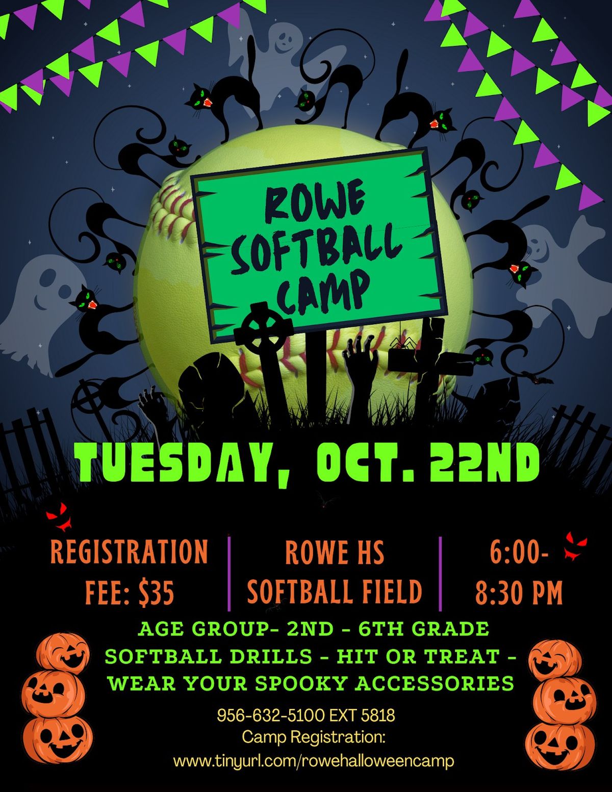 Rowe Softball Halloween Camp