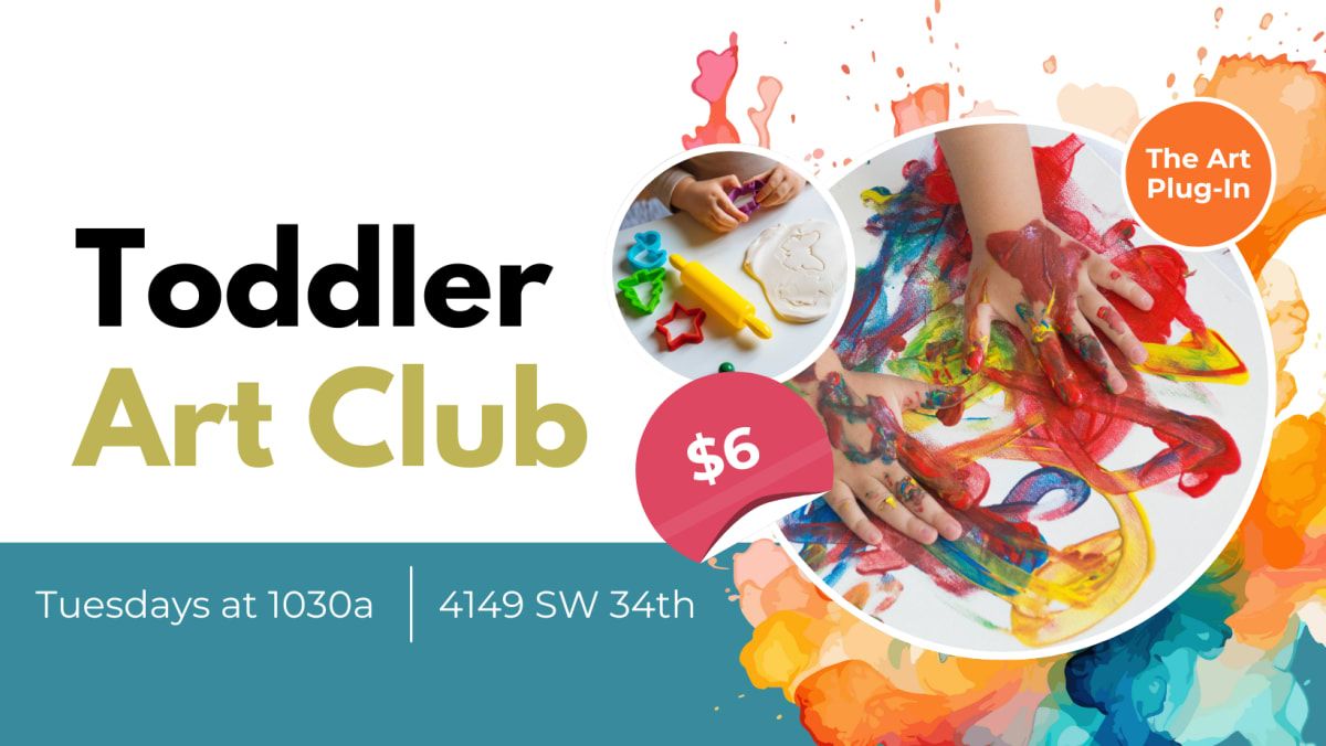 Toddler Art Club - Watercolor Spider Webs