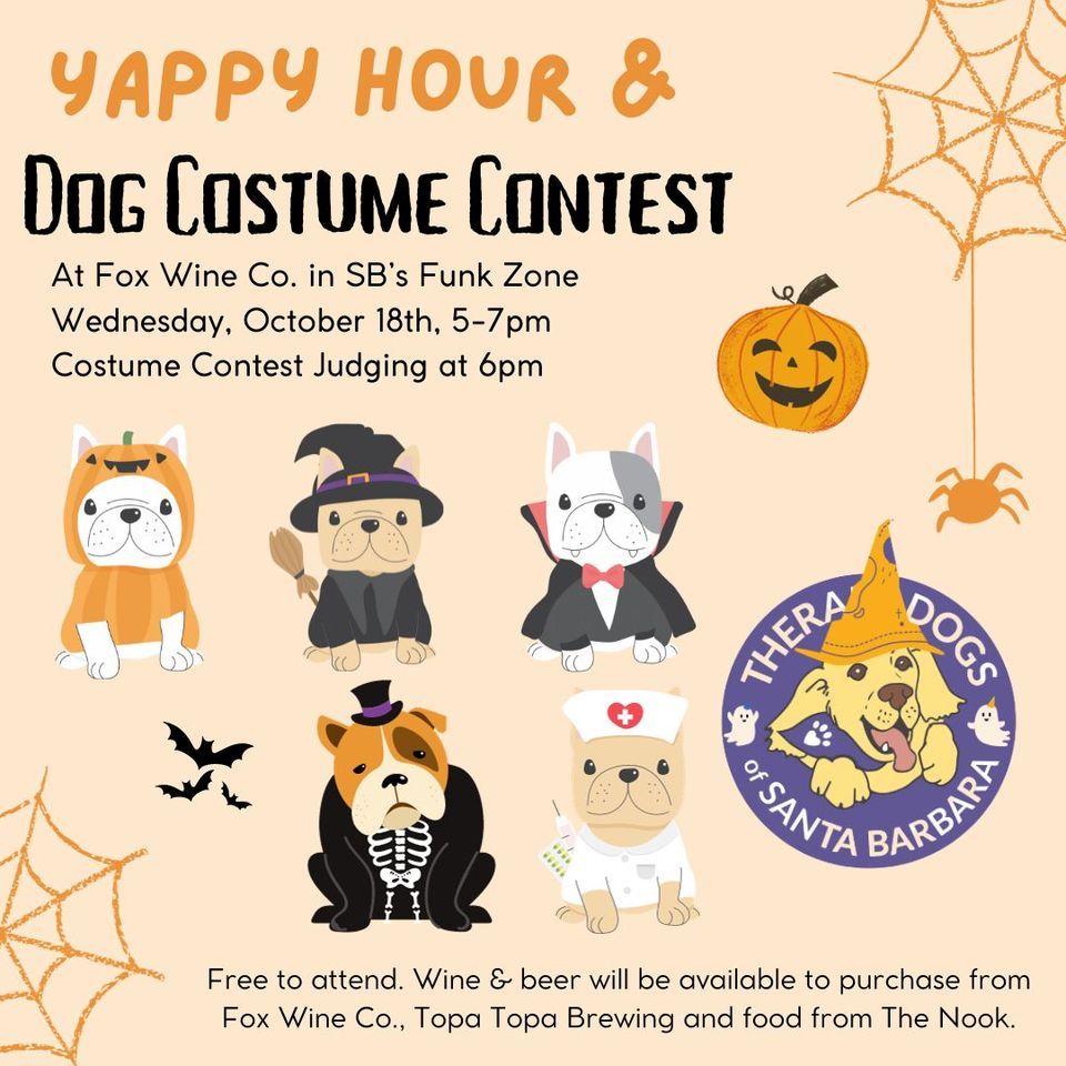Yappy Hour Dog Costume Contest Fox Wine Co., Santa Barbara, CA