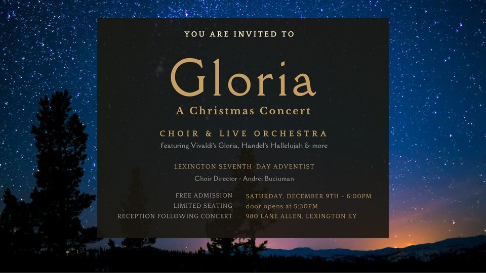 GLORIA Christmas Concert Live Orchestra, Choir, String Quartet, feat
