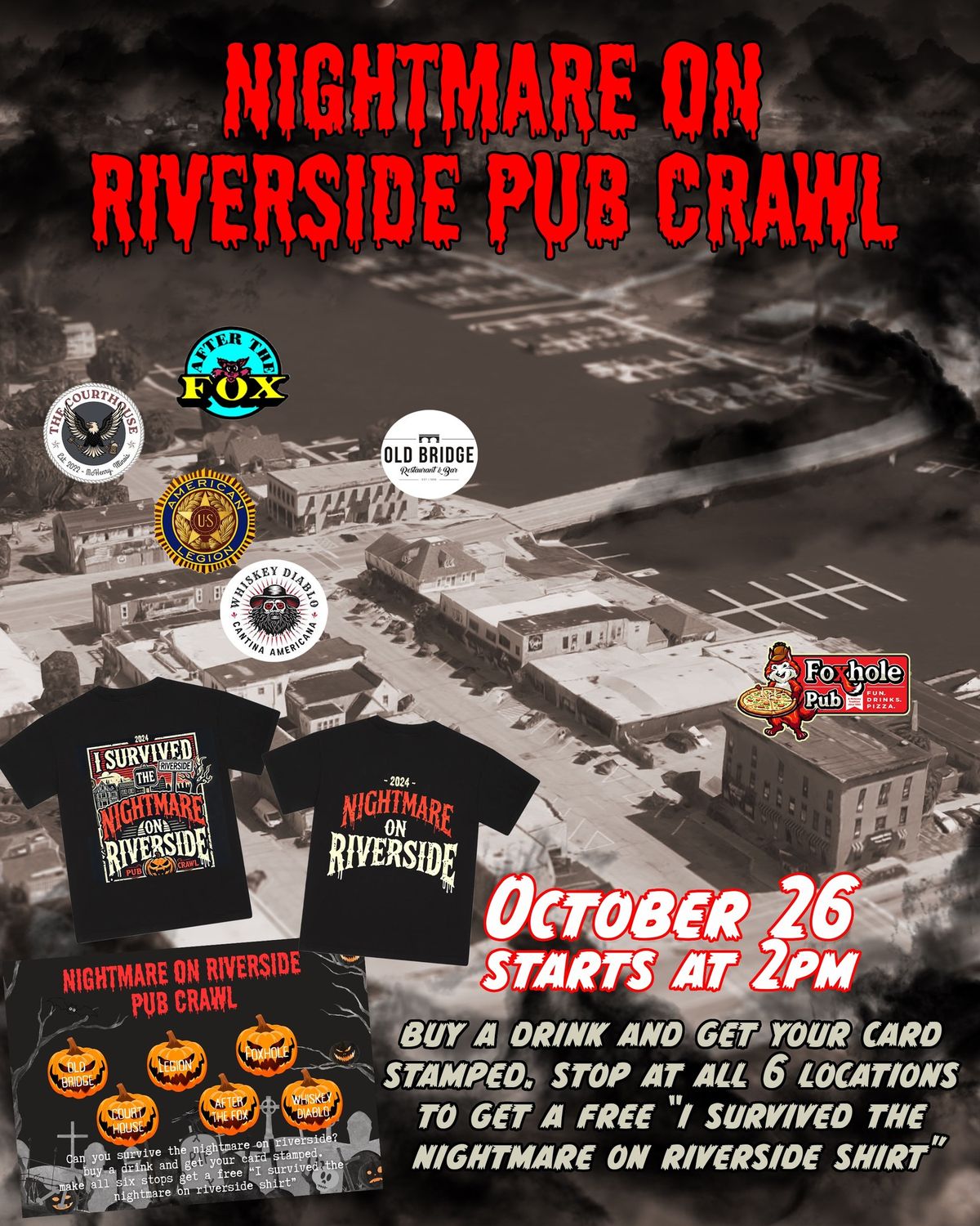 Nightmare on Riverside pub crawl \ud83c\udf7b