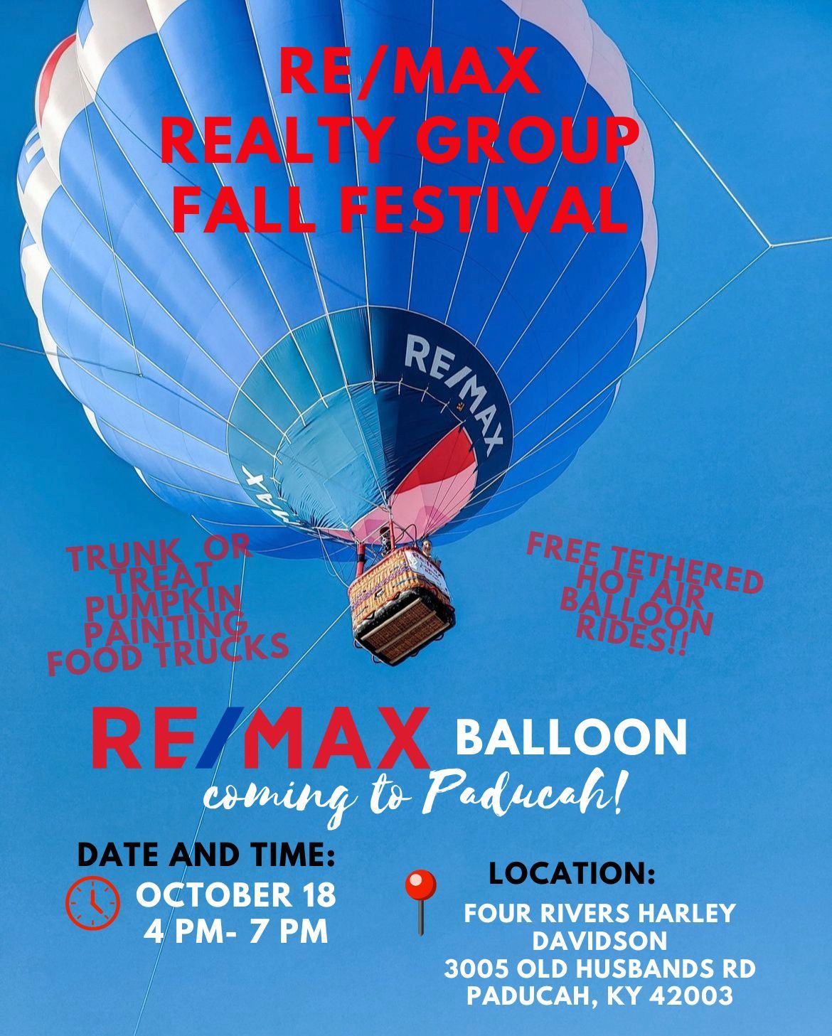 RE\/MAX Realty Group's Fall Festival, featuring our RE\/MAX Hot Air Balloon