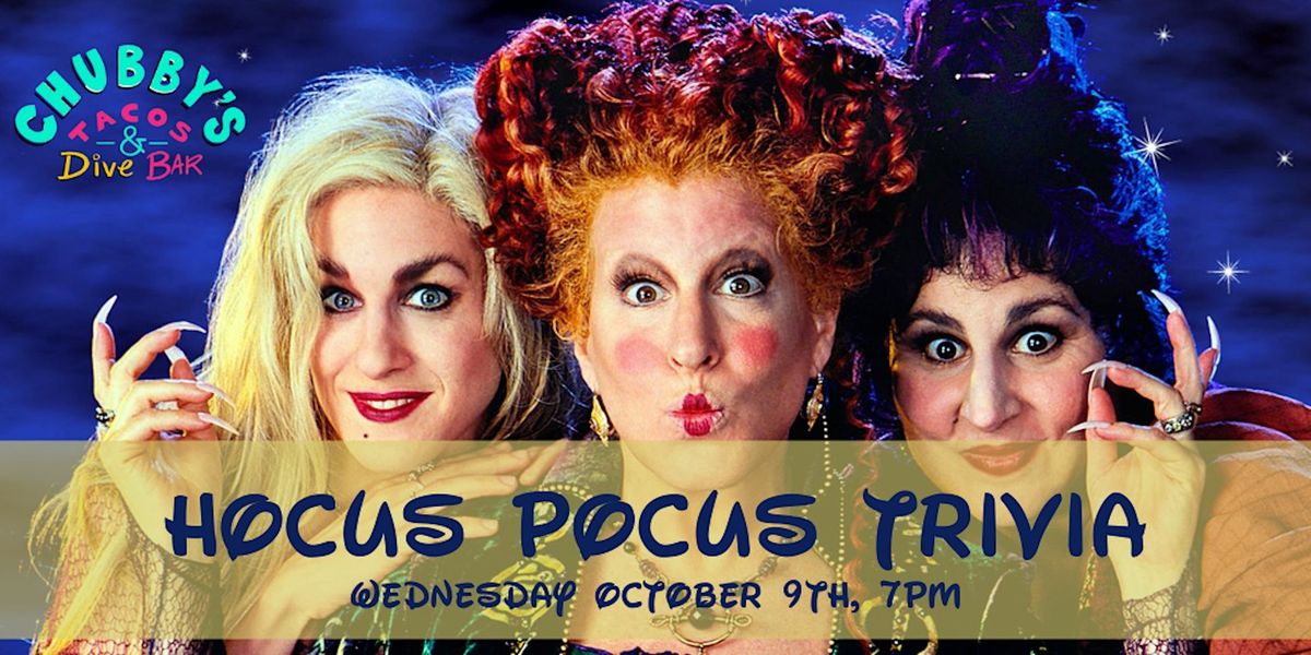 Hocus Pocus Trivia at Chubby's Tacos Raleigh