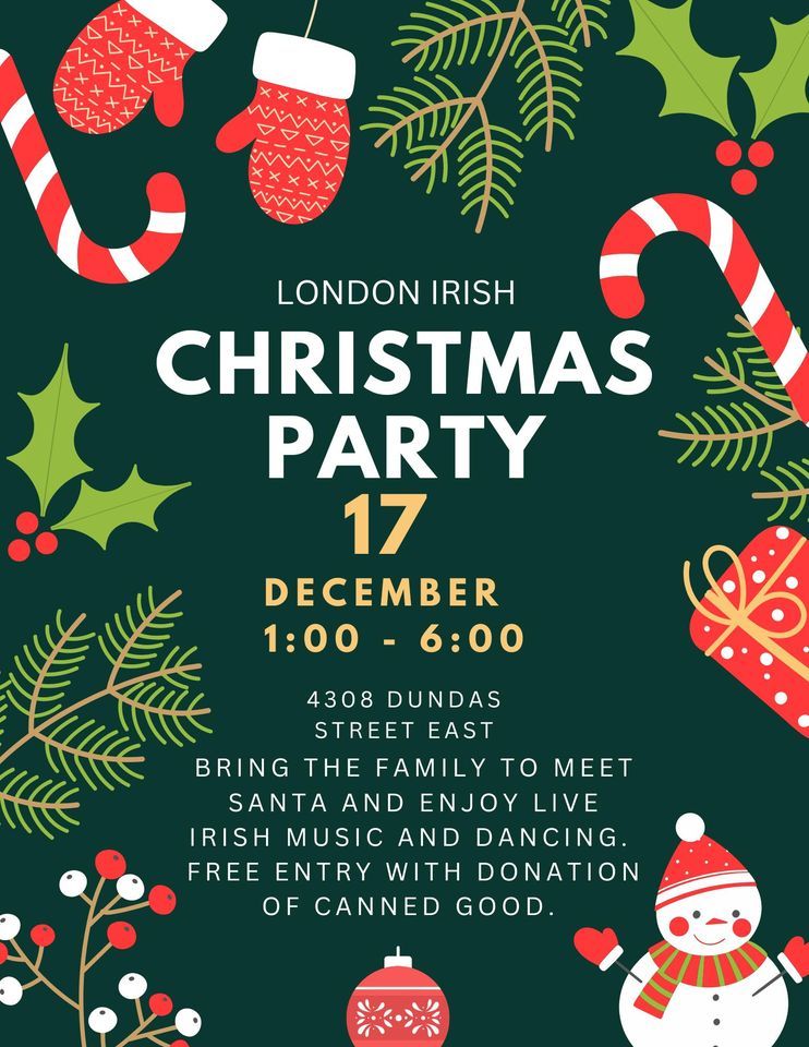 London Irish Christmas Party London St. RFC, Saint Marys, ON