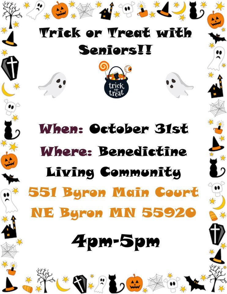 Trick or Treat with Seniors Benedictine Living CommunityByron