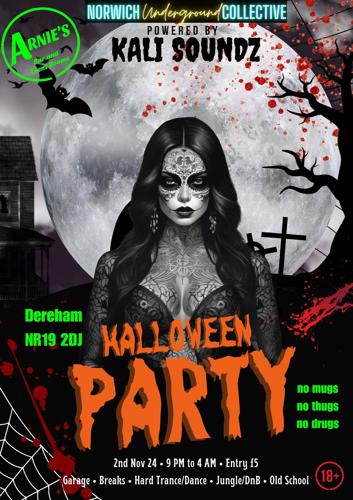 Halloween Party @ Arnies Bar, Dereham.