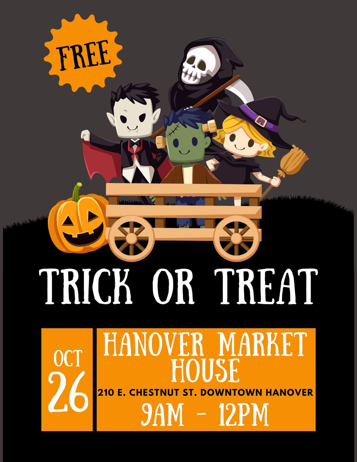 Trick or Treat at the Hanover Market House - 2024