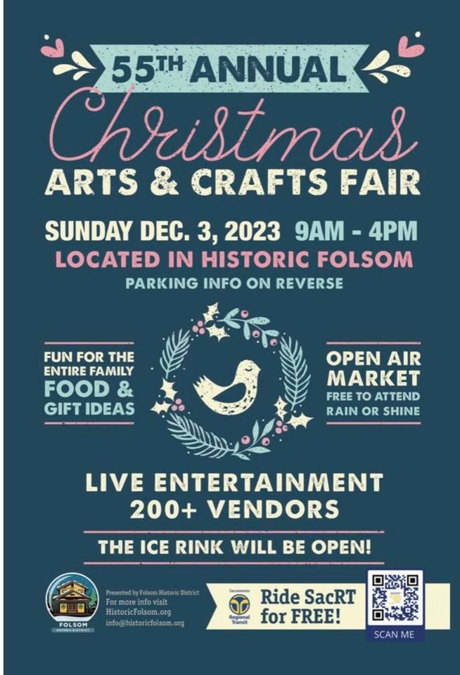 55th Annual Christmas Arts & Crafts Fair Historic Folsom December 3