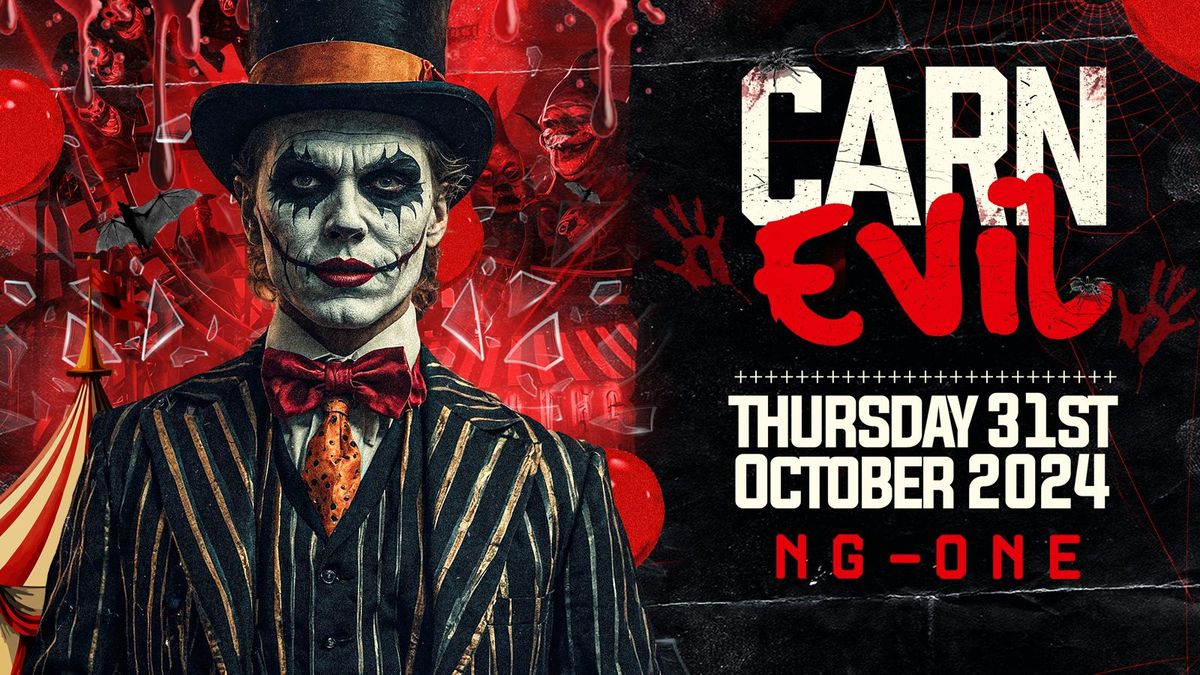 THE HALLOWEEN CARNEVIL TAKEOVERS NOTTINGHAM - THURSDAY 31st OCTOBER [\u00a31 TICKETS NOW ON SALE]