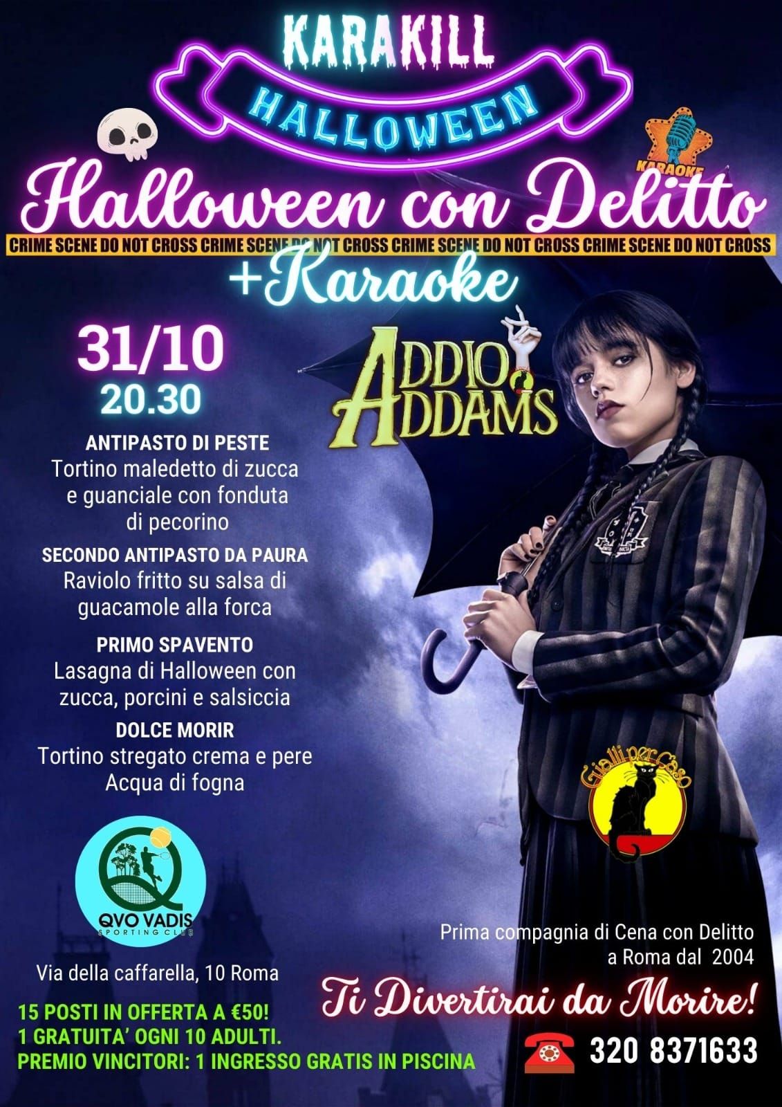 HALLOWEEN KARAKILL: Halloween con Delitto + Karaoke