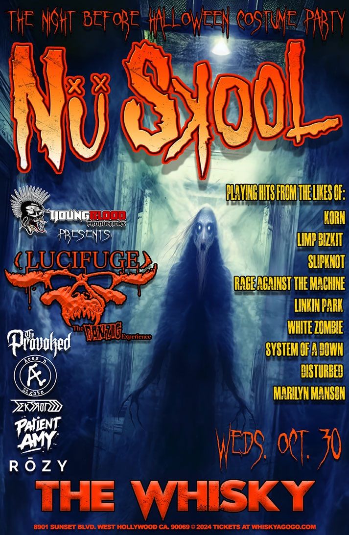 Night Before Halloween Costume Party ft Nu Skool (Nu Metal Tribute), Lucifuge (Danzig tribute) +more