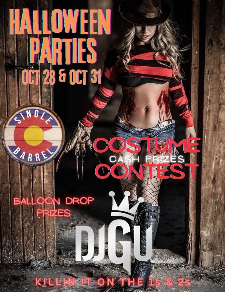 Halloween Party and Costume Contest!! Single Barrel Bar and Grill