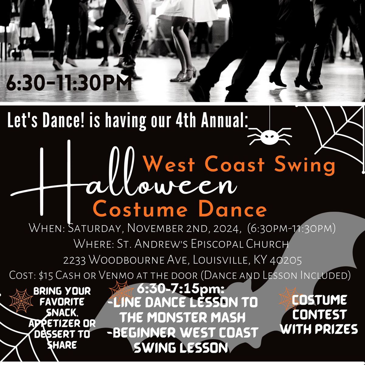 Let's Dance!'s Halloween Costume Dance-West Coast Swing Mix-Nov 2nd (St. Andrew's Episcopal Church)